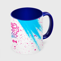 Кружка цветная Bayer 04 neon gradient style