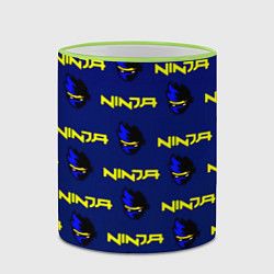 Кружка 3D Ninja fortnite games, цвет: 3D-светло-зеленый кант — фото 2