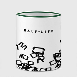 Кружка 3D Half life symbol steel gordon, цвет: 3D-зеленый кант — фото 2