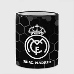 Кружка 3D Real Madrid sport на темном фоне, цвет: 3D-черный кант — фото 2