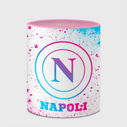 Кружка 3D Napoli neon gradient style, цвет: 3D-белый + розовый — фото 2