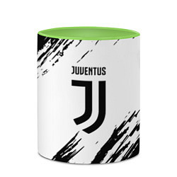 Кружка 3D Juventus краски, цвет: 3D-белый + светло-зеленый — фото 2