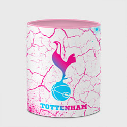 Кружка 3D Tottenham neon gradient style, цвет: 3D-белый + розовый — фото 2