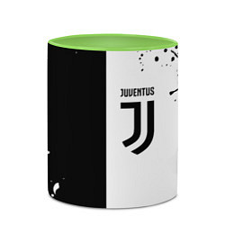 Кружка 3D Juventus краски текстура спорт, цвет: 3D-белый + светло-зеленый — фото 2