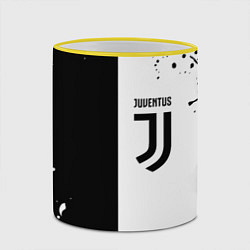 Кружка 3D Juventus краски текстура спорт, цвет: 3D-желтый кант — фото 2