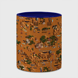 Кружка 3D Герои 3 Карта Фабрики, цвет: 3D-белый + синий — фото 2