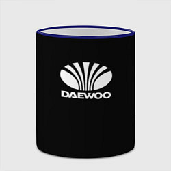 Кружка 3D Daewoo white logo, цвет: 3D-синий кант — фото 2