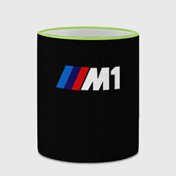 Кружка 3D BMW m1 logo, цвет: 3D-светло-зеленый кант — фото 2