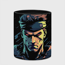 Кружка 3D Веном Снейк Metal gear game, цвет: 3D-белый + черный — фото 2