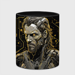Кружка 3D Venom Snake cyber Metal gear game, цвет: 3D-белый + черный — фото 2