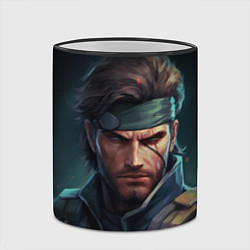 Кружка 3D Веном Снейк из игры Metal gear, цвет: 3D-черный кант — фото 2