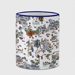 Кружка 3D Герои 3 Карта Башни, цвет: 3D-синий кант — фото 2