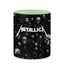 Кружка 3D Metallica - rock, цвет: 3D-светло-зеленый кант — фото 2