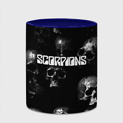 Кружка 3D Scorpions logo rock group, цвет: 3D-белый + синий — фото 2