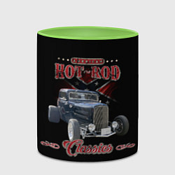 Кружка 3D Классический хотрод на базе автомобиля 30-х годов, цвет: 3D-белый + светло-зеленый — фото 2
