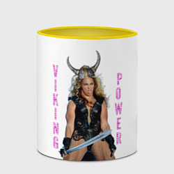 Кружка 3D Viking Power Beyonce, цвет: 3D-белый + желтый — фото 2