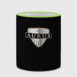 Кружка 3D Aurus logo, цвет: 3D-светло-зеленый кант — фото 2