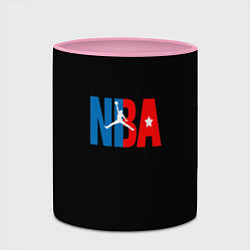 Кружка 3D NBA sport, цвет: 3D-белый + розовый — фото 2