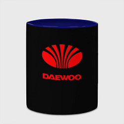 Кружка 3D Daewoo red logo, цвет: 3D-белый + синий — фото 2