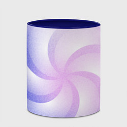 Кружка 3D Пикселизация градиента с вертушкой, цвет: 3D-белый + синий — фото 2