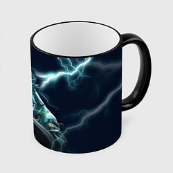 Кружка цветная Джиян - Грозовые волны