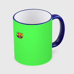 Кружка 3D Barcelona fc sport line, цвет: 3D-синий кант