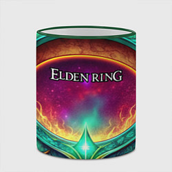 Кружка 3D Elden Ring кольцо и магия, цвет: 3D-зеленый кант — фото 2