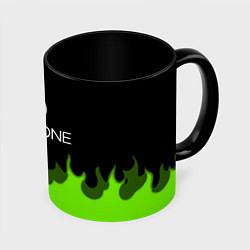 Кружка цветная Xbox green fire