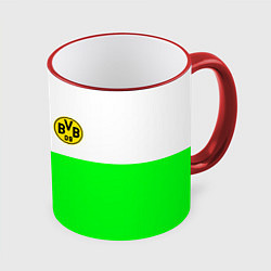 Кружка 3D Borussia color cport, цвет: 3D-красный кант