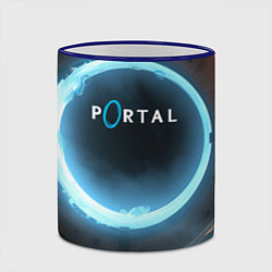 Кружка 3D Portal logo game, цвет: 3D-синий кант — фото 2