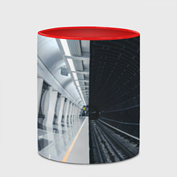 Кружка 3D Метро Москвы, цвет: 3D-белый + красный — фото 2
