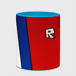 Кружка 3D Roblox uniform, цвет: 3D-белый + небесно-голубой — фото 2