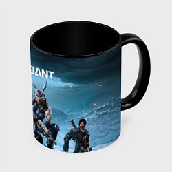 Кружка 3D The first descendant персонажи, цвет: 3D-белый + черный