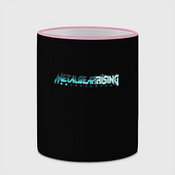 Кружка 3D Metal gear rising logo, цвет: 3D-розовый кант — фото 2
