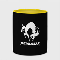 Кружка 3D Metal gear logo, цвет: 3D-белый + желтый — фото 2