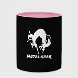 Кружка 3D Metal gear logo, цвет: 3D-белый + розовый — фото 2