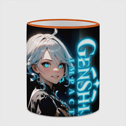 Кружка 3D Фурина из фонтейна - Genshin Impact, цвет: 3D-оранжевый кант — фото 2