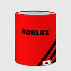 Кружка 3D Roblox geometry game, цвет: 3D-красный кант — фото 2