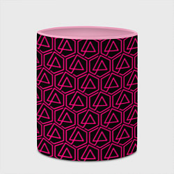 Кружка 3D Linkin park pink logo, цвет: 3D-белый + розовый — фото 2