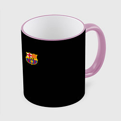 Кружка 3D Barcelona line, цвет: 3D-розовый кант