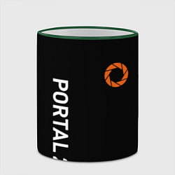 Кружка 3D Portal logo brend, цвет: 3D-зеленый кант — фото 2