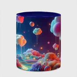 Кружка 3D Planet chupa chups - neon glow, цвет: 3D-белый + синий — фото 2