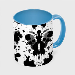 Кружка цветная The psychedelic Rorschach test - ai art
