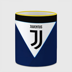 Кружка 3D Juventus sport geometry color, цвет: 3D-желтый кант — фото 2