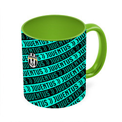 Кружка цветная Juventus pattern logo steel