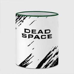 Кружка 3D Dead space чёрные краски, цвет: 3D-зеленый кант — фото 2