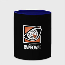 Кружка 3D Rainbow six logo ubisoft favorite, цвет: 3D-белый + синий — фото 2