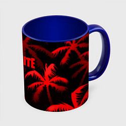 Кружка 3D Fortnite tropic red, цвет: 3D-белый + синий