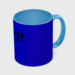 Кружка 3D Half life 3 logo games, цвет: 3D-белый + небесно-голубой