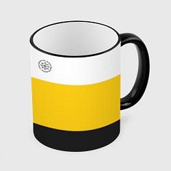 Кружка цветная За веру царя и святую триединую Русь НИКА черная